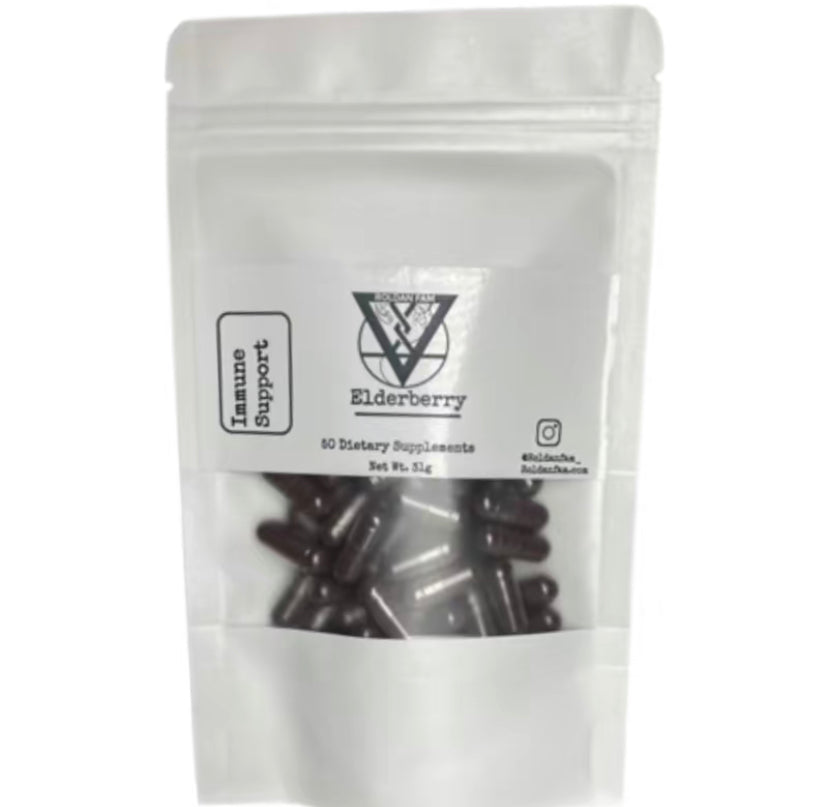 Elderberry - 50 Vegan Capsules