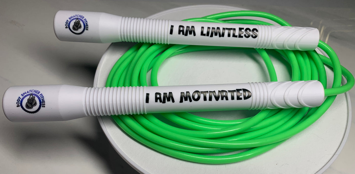 Affirmation Jump Rope - Neon Green