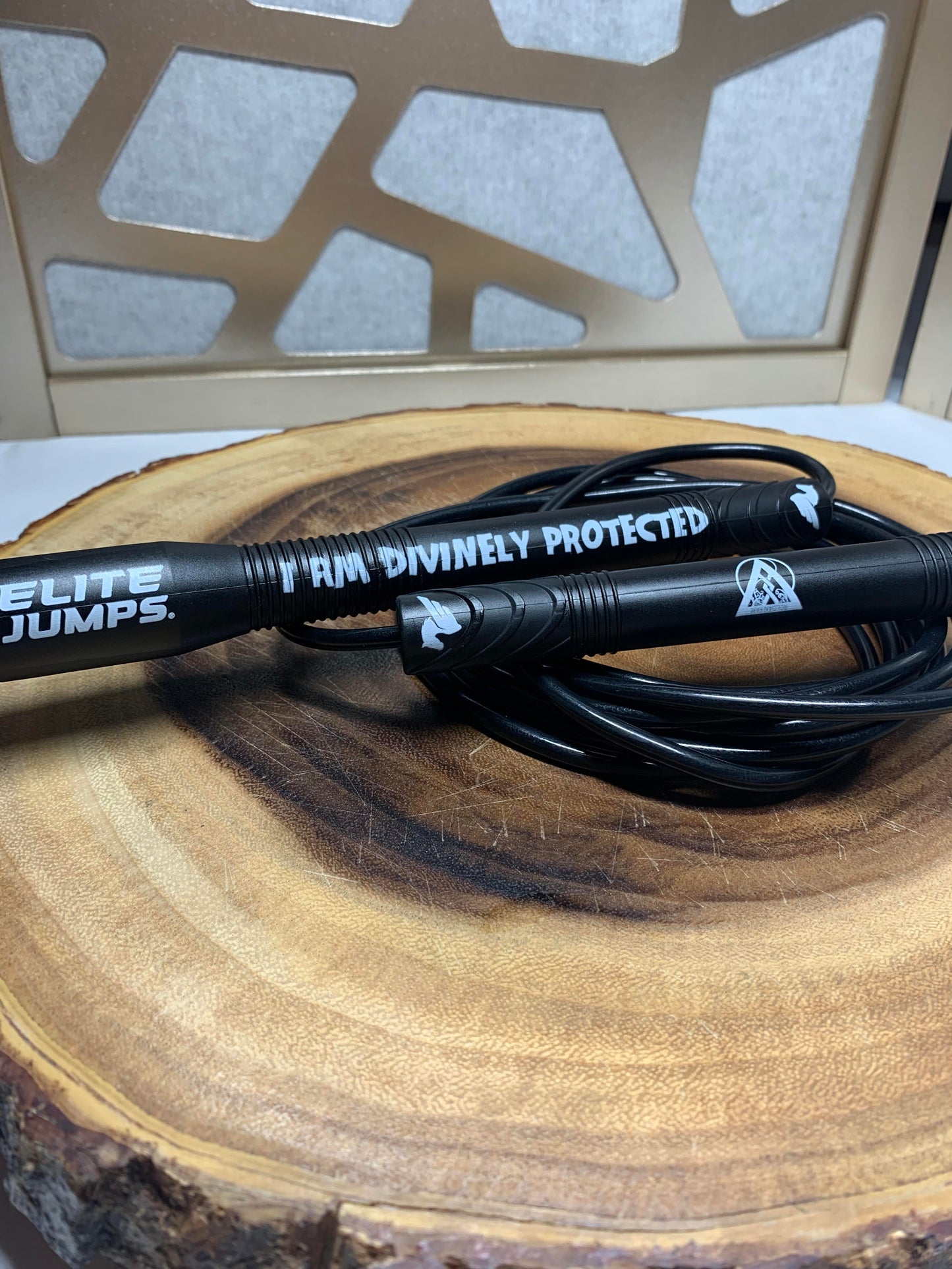 Black Grounded - Affirmation Jump Rope