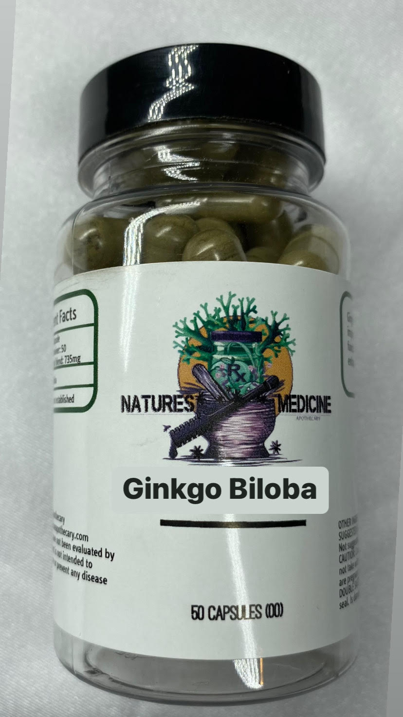 Ginkgo Biloba - 50 Vegan Capsules