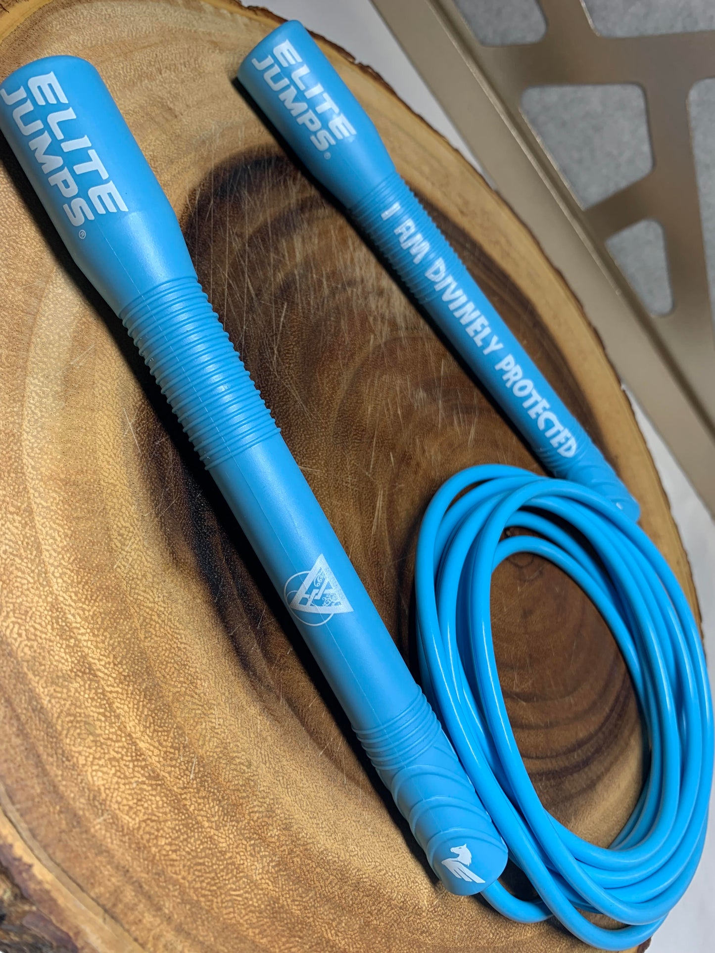 Light Blue Grounded - Affirmation Jump Rope
