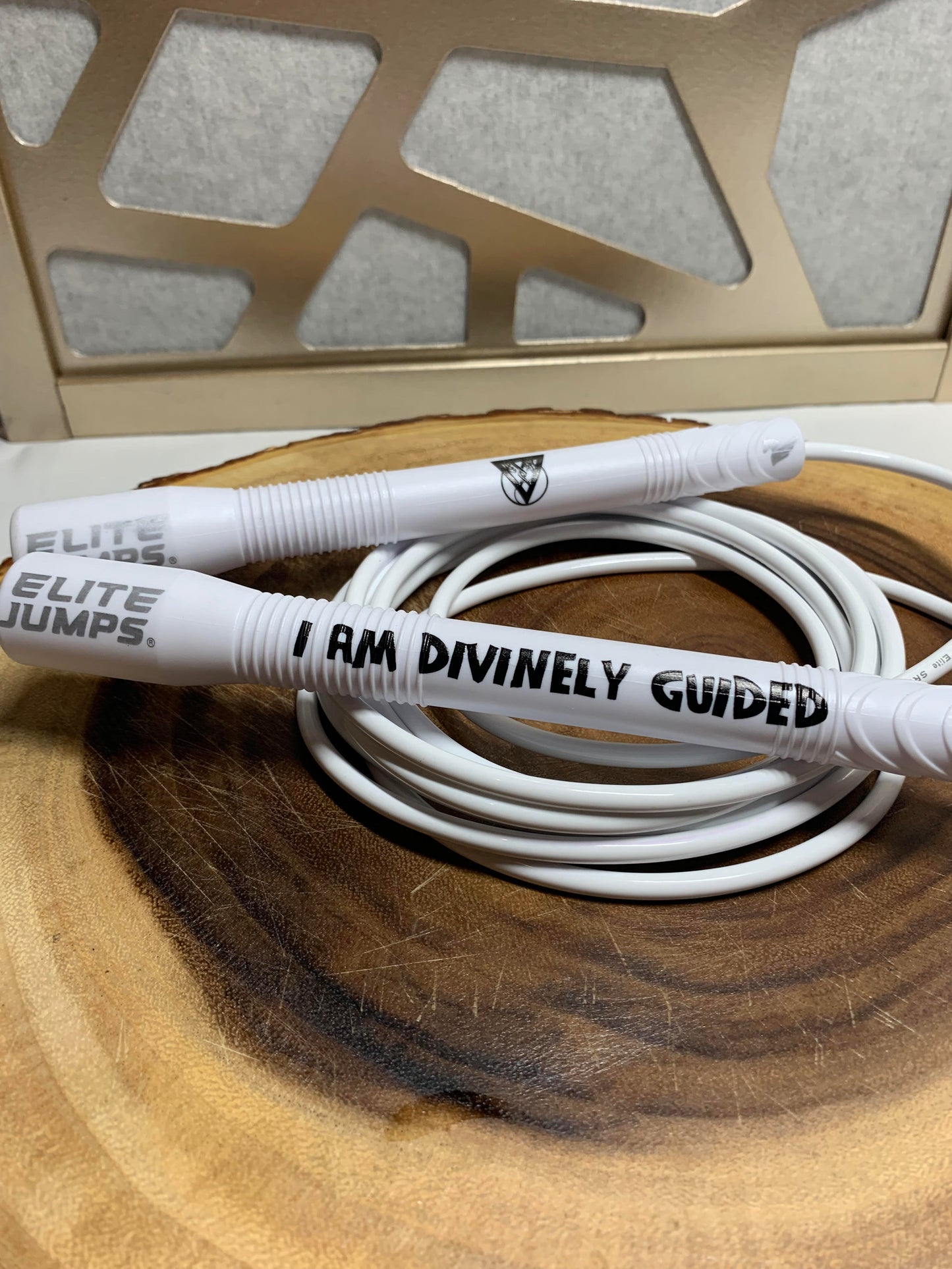 White Grounded - Affirmation Jump Rope