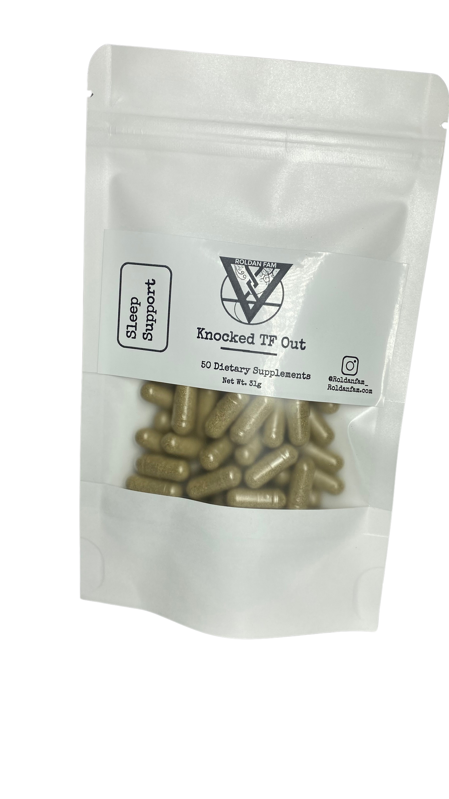 Knock’d TF Out - Herbal Sleep enhancement - 50 Vegan Capsules