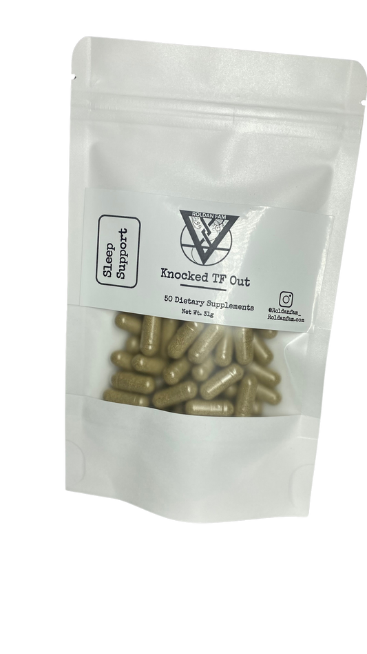 Knock’d TF Out - Herbal Sleep enhancement - 50 Vegan Capsules